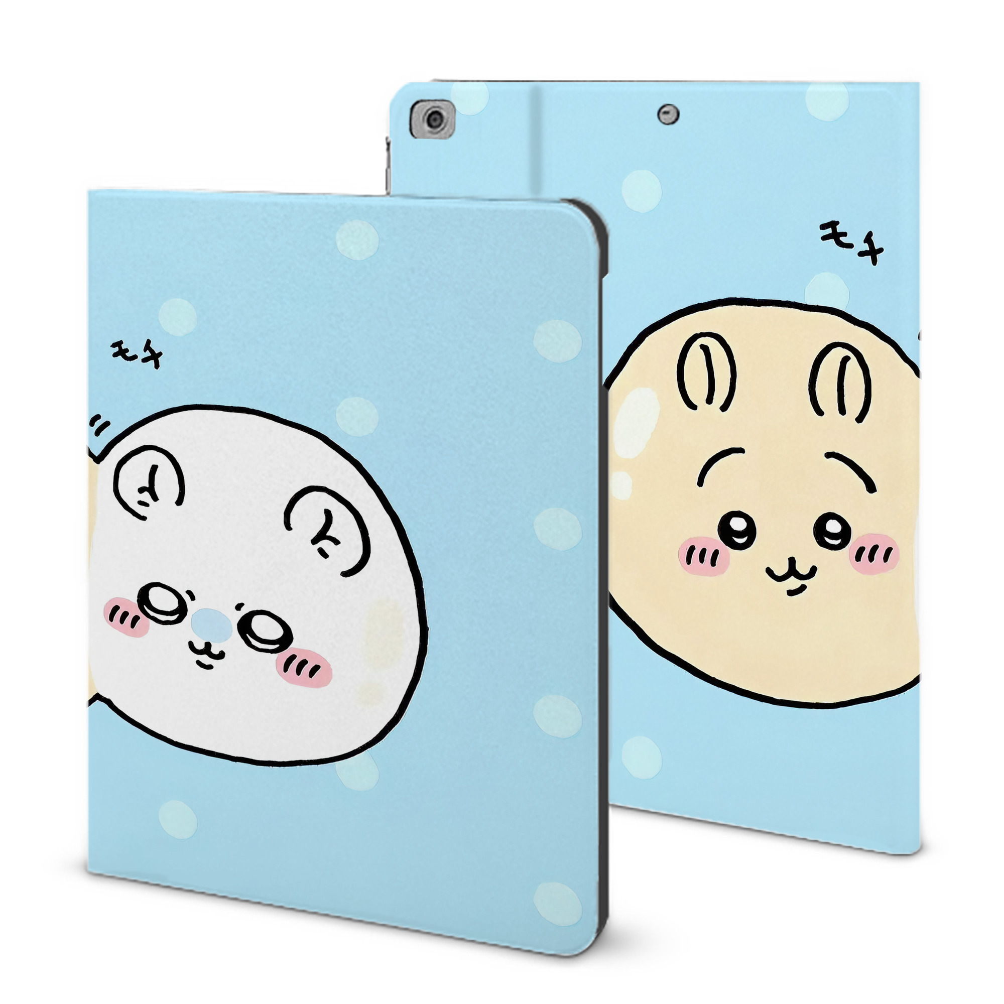 （画像用） ちいかわ Chii-kawa IPad ケース ブック型 PUレザー TPU 耐衝撃 軽量 薄型 ペン収納なし 全面保護 IPad 各モデル対応